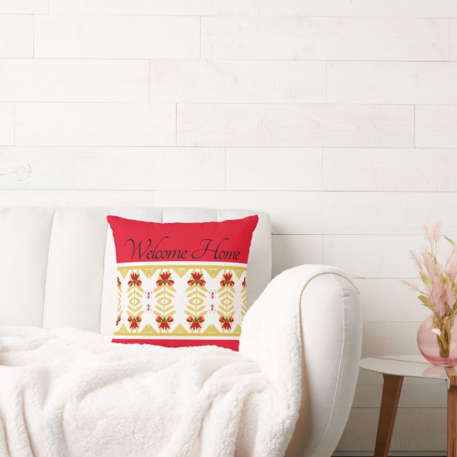 Welcome Home Throw Pillow- Welcome Back Cushion (Couch)