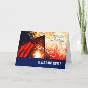 Welcome Home Troops! Customisable Greeting Card