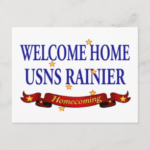 Welcome Home USNS Rainier Postcard