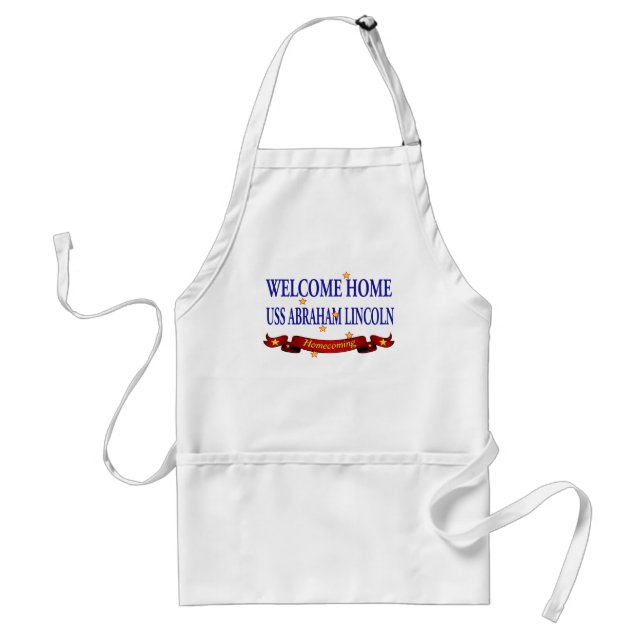 Welcome Home USS Abraham Lincoln Standard Apron (Front)