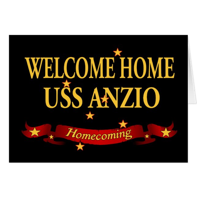 Welcome Home USS Anzio (Front Horizontal)