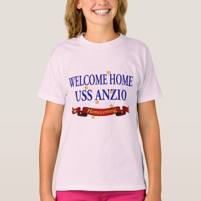 Welcome Home USS Anzio T-Shirt (Front)