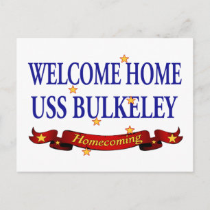 Welcome Home USS Bulkeley Postcard