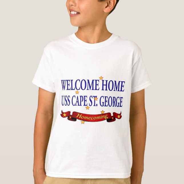 Welcome Home USS Cape St. George T-Shirt (Front)