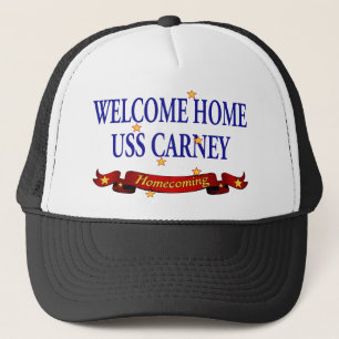 Welcome Home USS Carney Trucker Hat