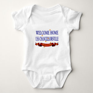 Welcome Home USS Chancellorsville Baby Bodysuit