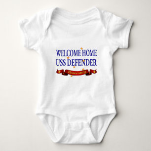 Welcome Home USS Defender Baby Bodysuit