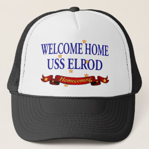 Welcome Home USS Elrod Trucker Hat