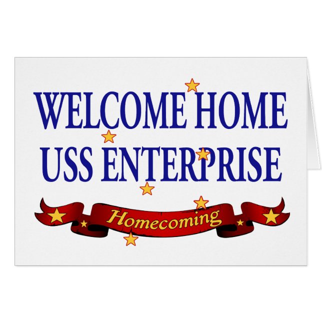 Welcome Home USS Enterprise (Front Horizontal)