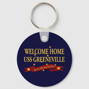 Welcome Home USS Greeneville Key Ring