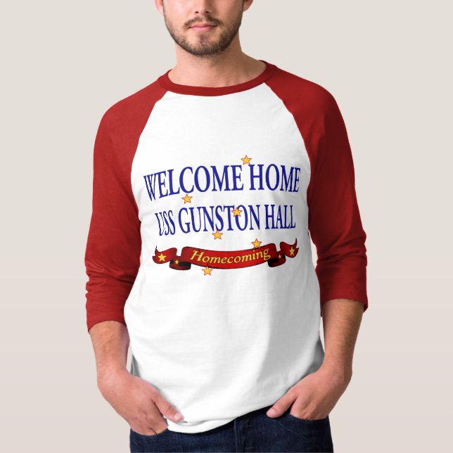 Welcome Home USS Gunston Hall T-Shirt (Front)