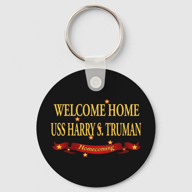 Welcome Home USS Harry S. Truman Key Ring (Front)