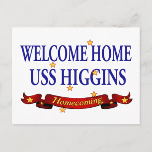 Welcome Home USS Higgins Postcard