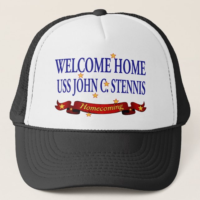 Welcome Home USS John C. Stennis Trucker Hat (Front)