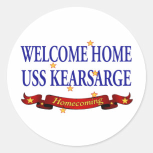 Welcome Home USS Kearsarge Classic Round Sticker