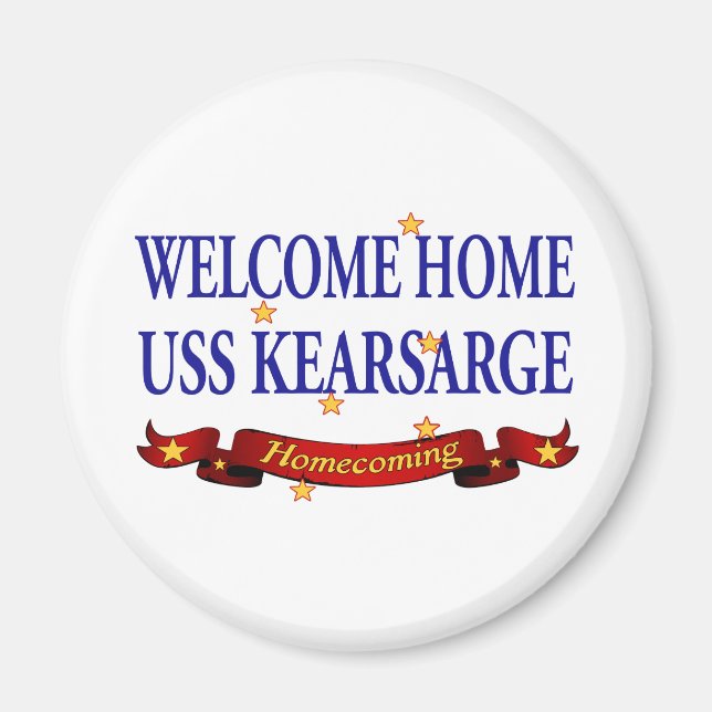 Welcome Home USS Kearsarge Magnet (Front)
