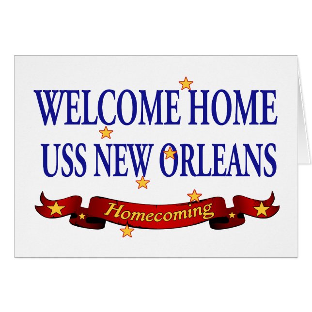 Welcome Home USS New Orleans (Front Horizontal)