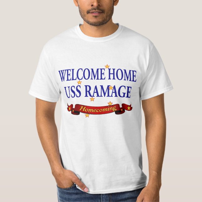 Welcome Home USS Ramage T-Shirt (Front)