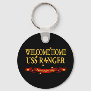 Welcome Home USS Ranger Key Ring