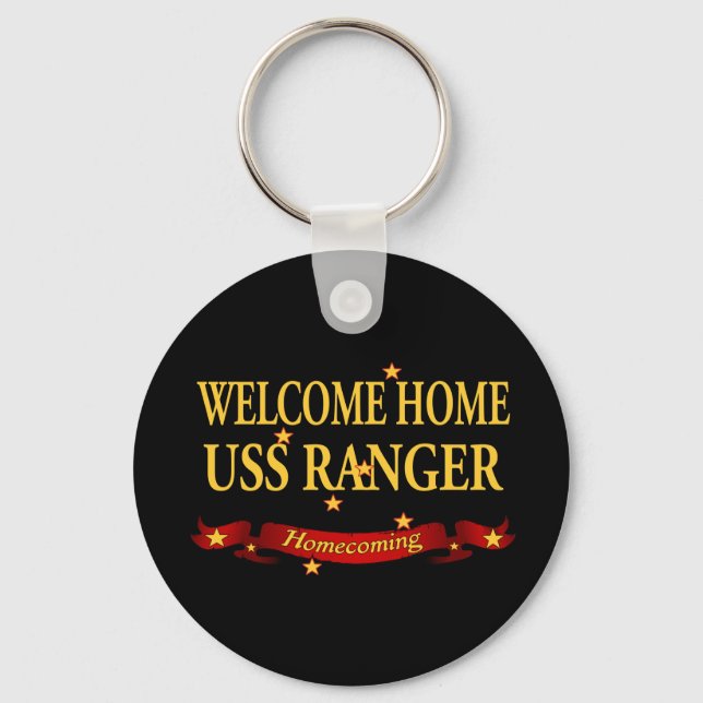 Welcome Home USS Ranger Key Ring (Front)