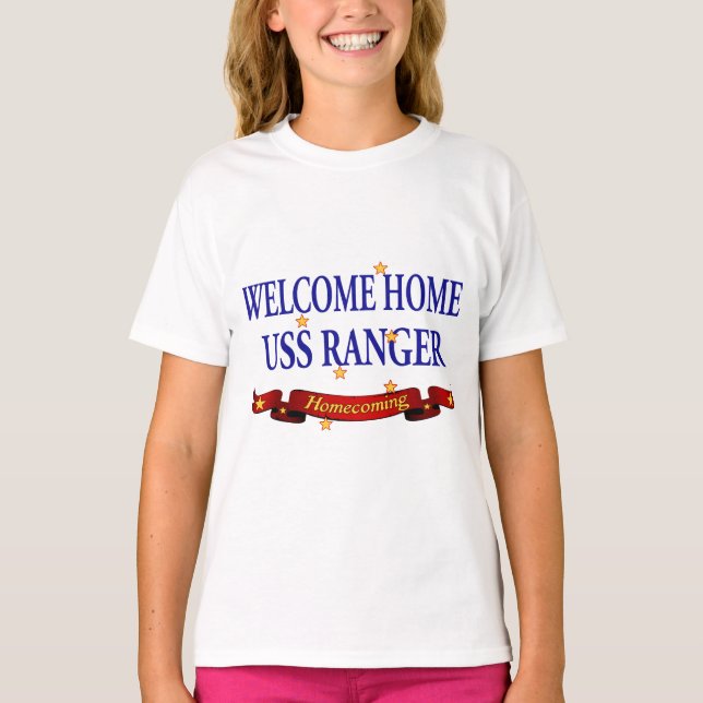 Welcome Home USS Ranger T-Shirt (Front)