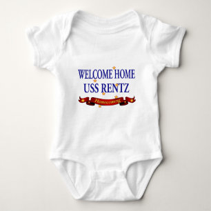 Welcome Home USS Rentz Baby Bodysuit