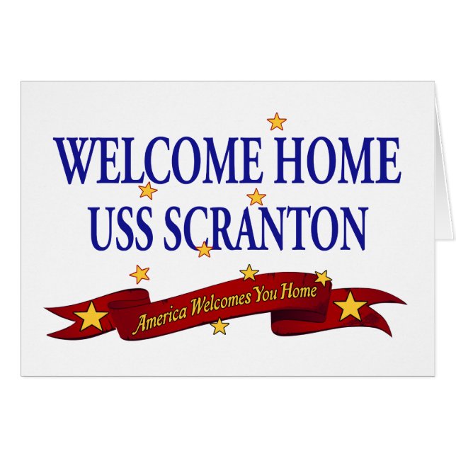 Welcome Home USS Scranton (Front Horizontal)