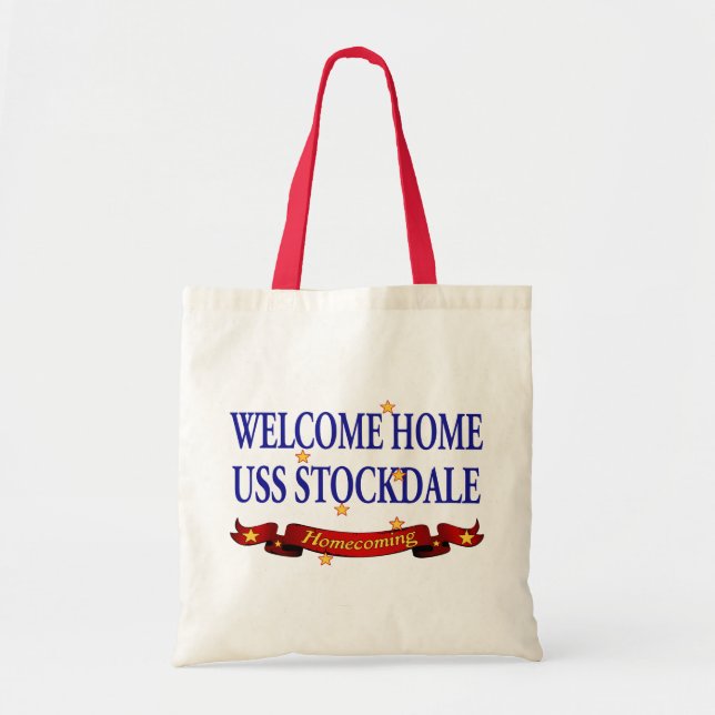 Welcome Home USS Stockdale Tote Bag (Front)