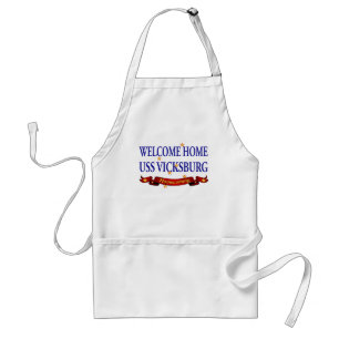 Welcome Home USS Vicksburg Standard Apron