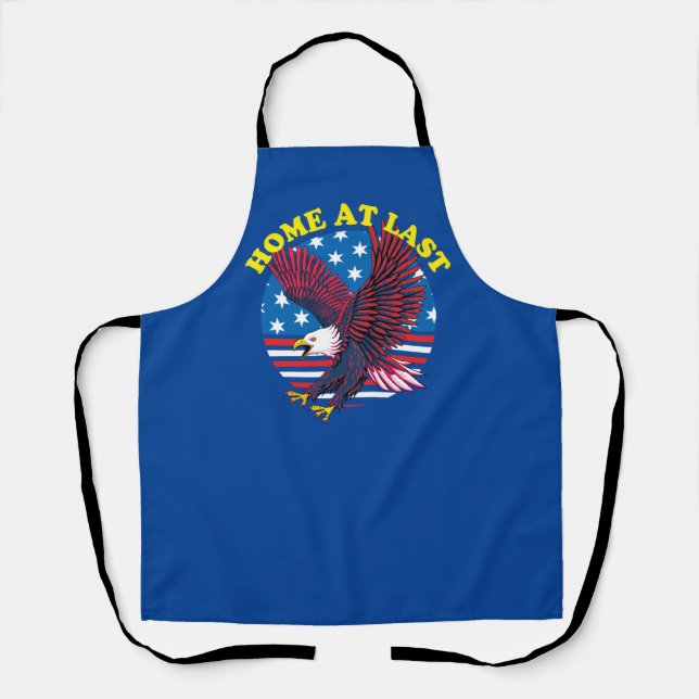 Welcome Home Veteran | Patriotic Eagle Apron (Front)