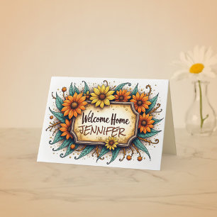 Welcome Home with Brown-Eyed Susans Card