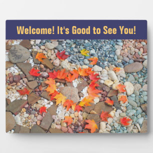 Welcome! it's Good to See You! plaque counter sign