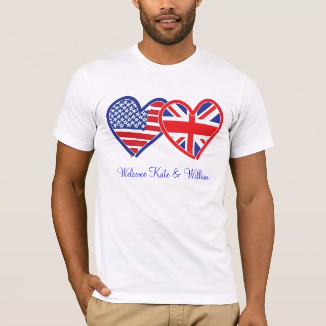 Welcome Kate & William/ Royal Wedding T-Shirt (Front)