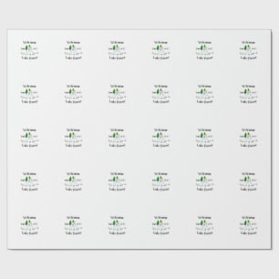 Welcome lake house corrdinated est. Year mountain Wrapping Paper