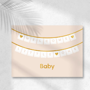 Welcome Little One Baby Congratulations Card