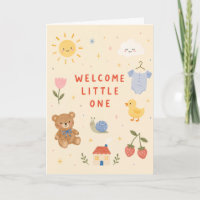 Welcome Little One Baby Shower Card