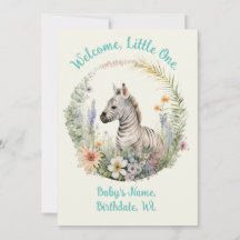 Welcome, Little One Birth Announcement/Baby Shower