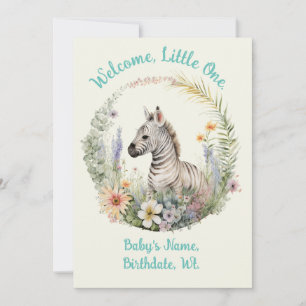 Welcome, Little One Birth Announcement/Baby Shower Invitation