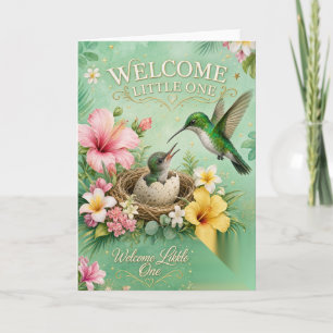 Welcome Little One- Jamaican Baby Card  