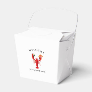 welcome Lobster sushi seafood Market custom name Favour Box