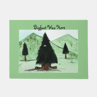Welcome mat, bigfoot, greet guests in style, fun doormat