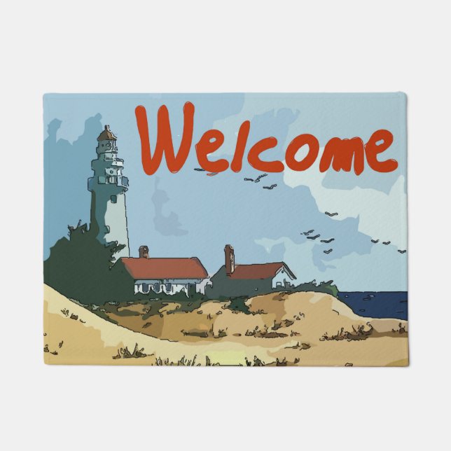 Welcome Mat, Lighthouse Doormat (Front)