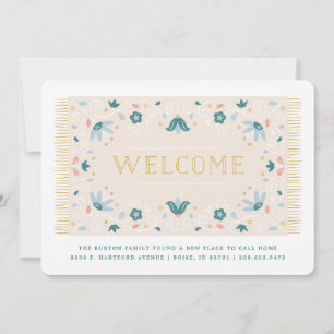 Welcome Mat Moving Announcement - Teal