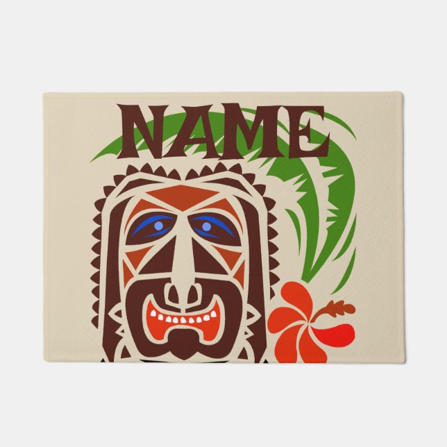 Welcome Mat, Tiki Bar.edit text Doormat (Front)