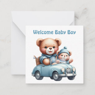 Welcome New Baby Boy Card