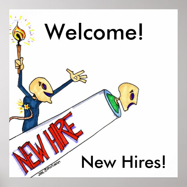 Welcome!, New Hires! Poster (Front)