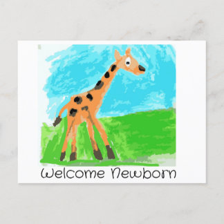 Welcome Newborn Postcard
