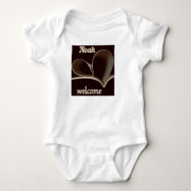 Welcome Noah Heartfelt Baby Bodysuit.