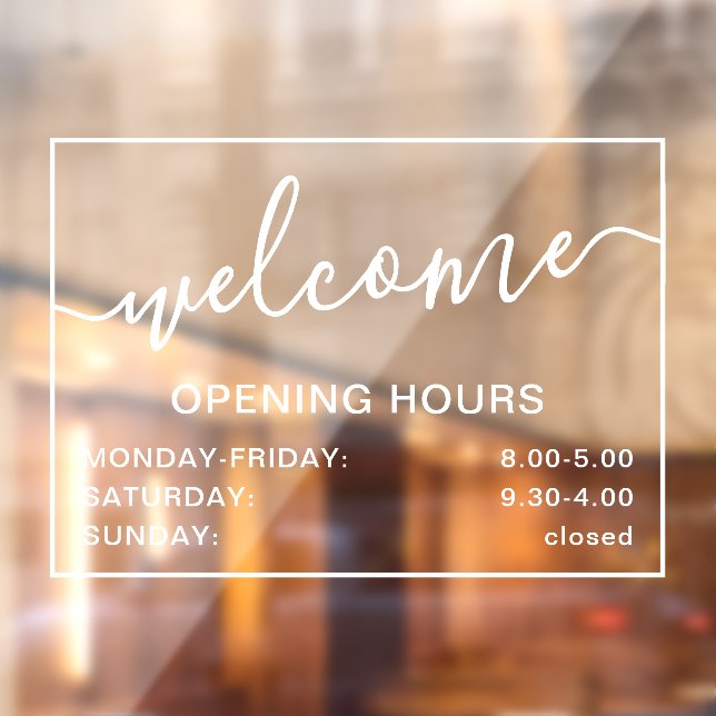 Welcome opening hours add logo white transparent (Sheet 2)