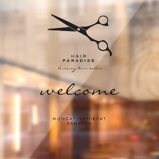 Welcome Opening Hours Hair Salon Transparent